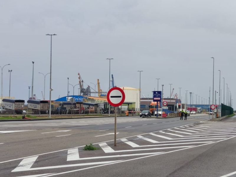 Accesos al puerto de Gijón