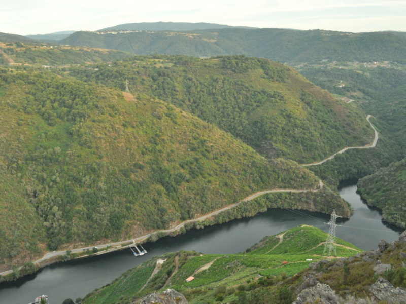 La demostración fue realizada en las inmediaciones del Mirador do Duque, en Monforte de Lemos