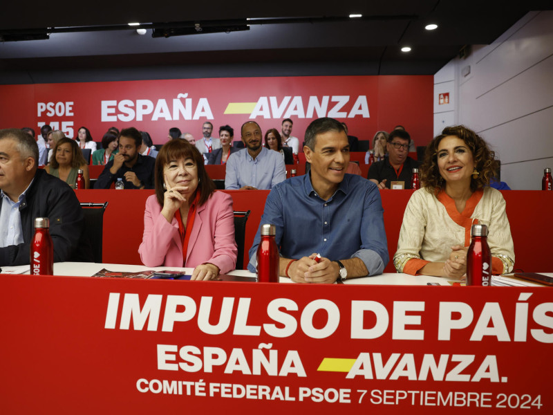 El líder socialista y presidente del Gobierno durante el Comité Federal del PSOE este sábado en Madrid