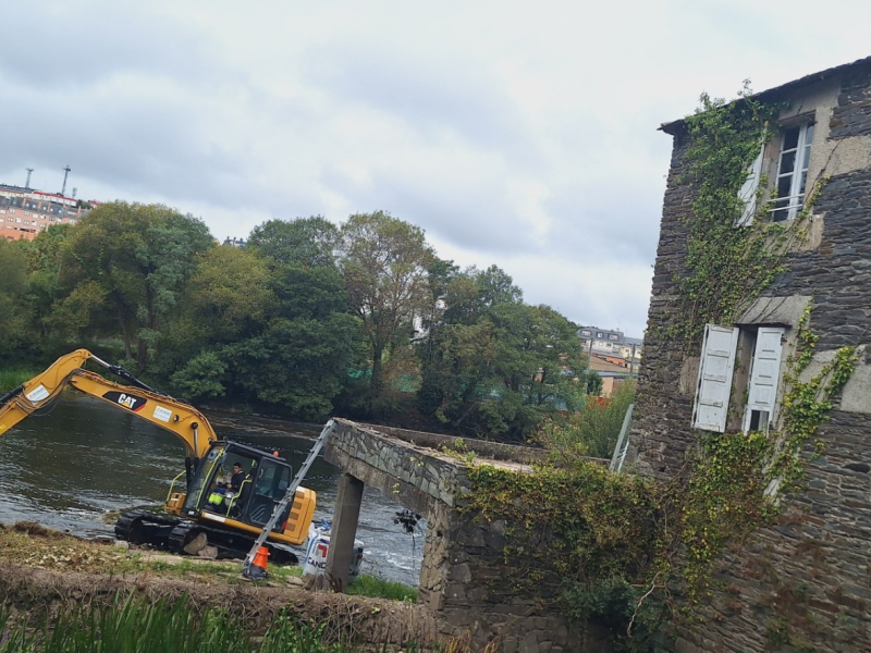 Las obras ya comenzaron en el entorno del molino