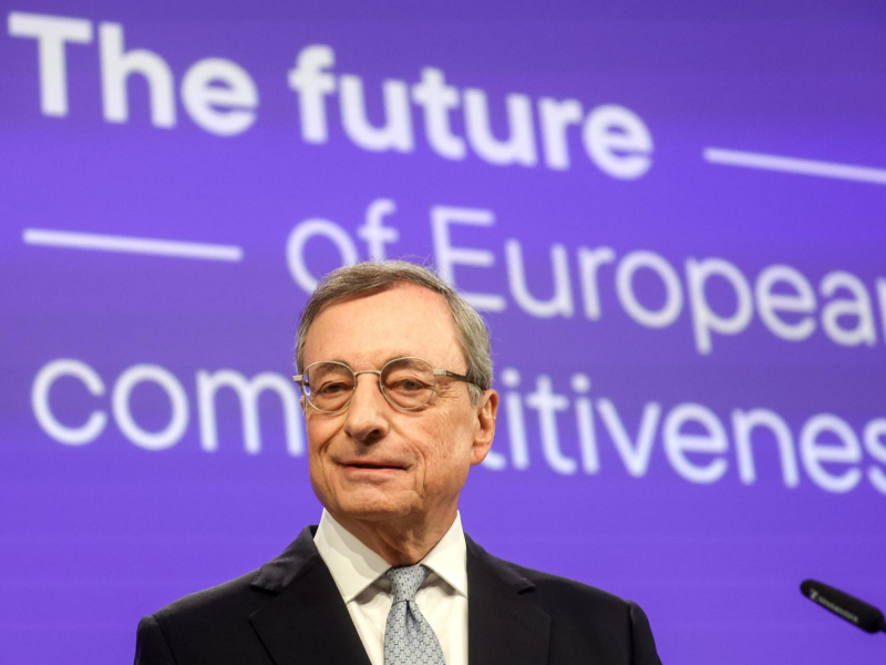 Mario Draghi en la presentación del informe sobre la competitividad de Europa