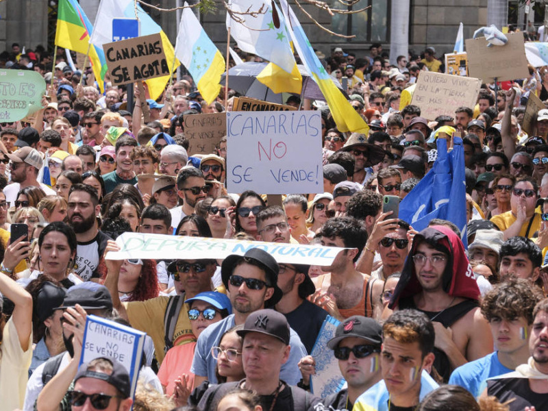 Manifestación en Tenerife