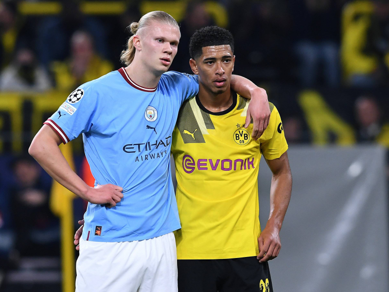 Haaland y Bellingham fueron compañeros en el Borussia Dortmund.