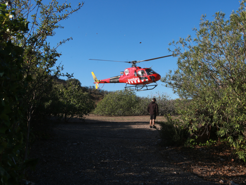 Medios aéreos de los bomberos