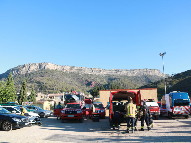 Efectivos de los bomberos de la Generalitat