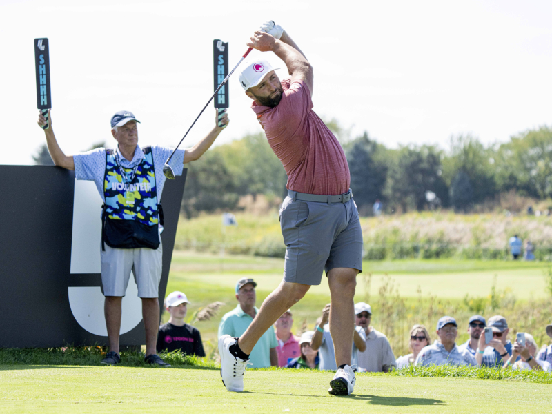 Jon Rahm, durante el primer día del LIV Chicago.