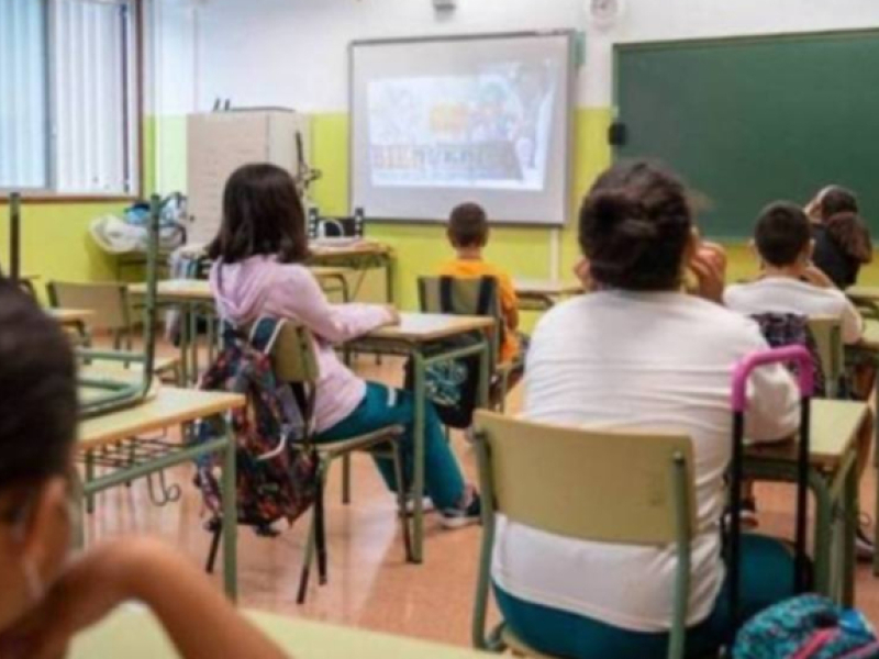 Alumnos en un aula