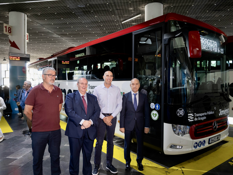 Imágenes presentación del nuevo mapa concesional de transporte de viajeros por carretera de Aragón