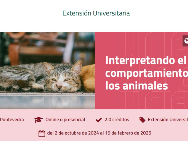 Curso de extensión universitaria sobre comportamiento animal