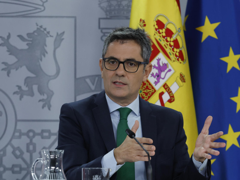 Félix Bolaños, durante la rueda de prensa posterior al Consejo de Ministros