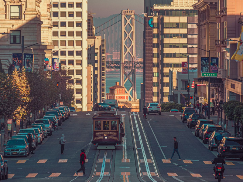 Powell-Hyde Line Cable Car en San Francisco, California