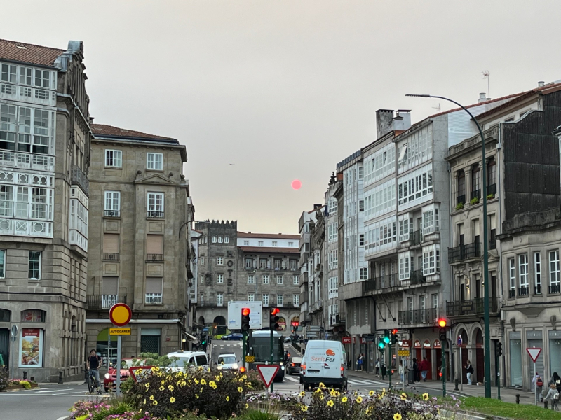 Centro de Santiago, esta mañana