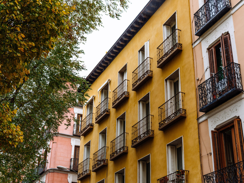 Edificios residenciales en Malasaña, Madrid