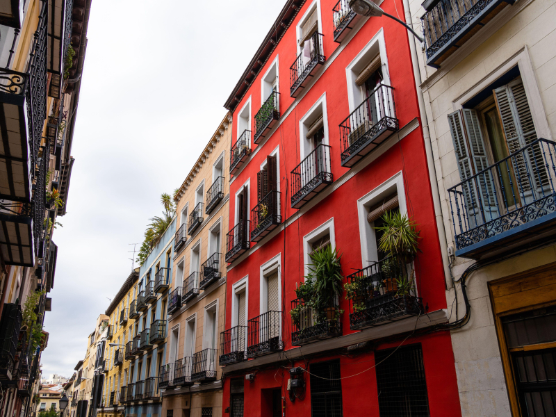 Edificios residenciales en Malasaña, Madrid