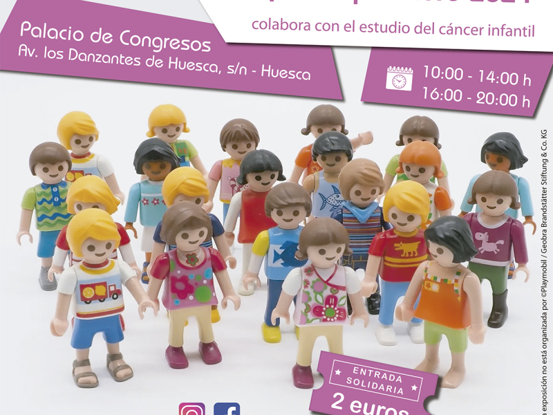 Cartel expo Playmobil Izas la princesa guisante 2024