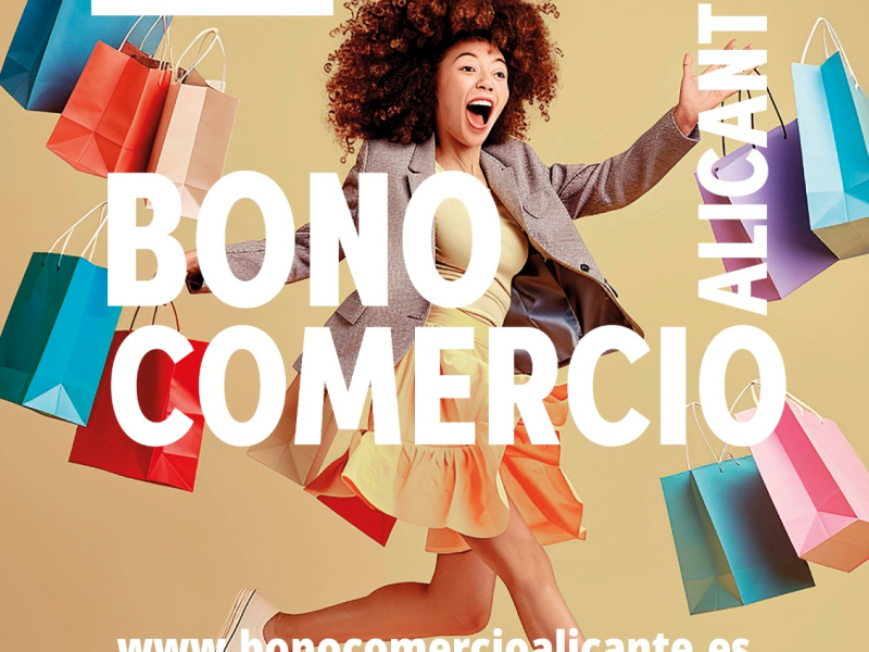 Imagen de la campaña de Bono Comercio Alicante