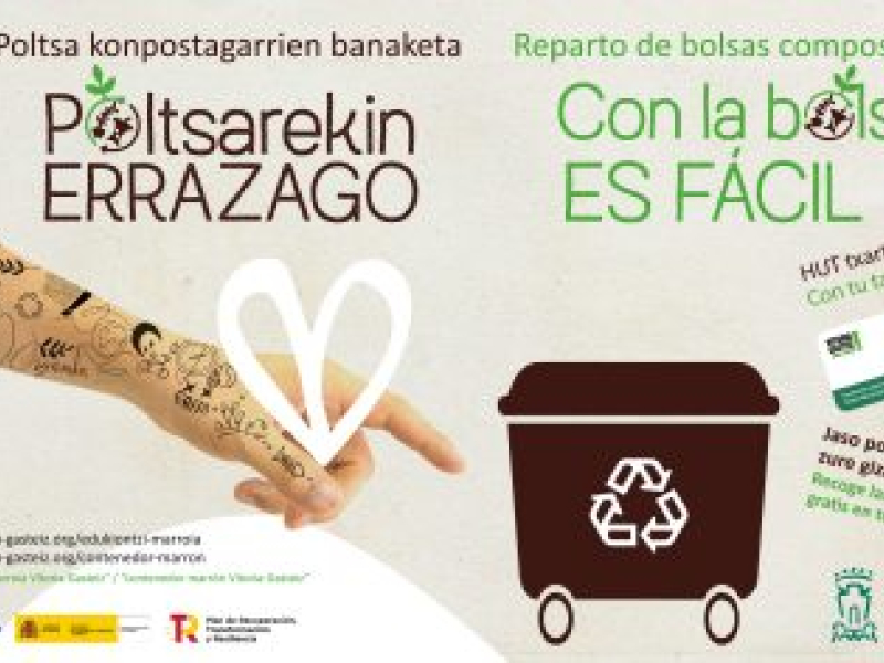 Campaña para mejorar en Vitoria el reciclaje del residuo orgánico