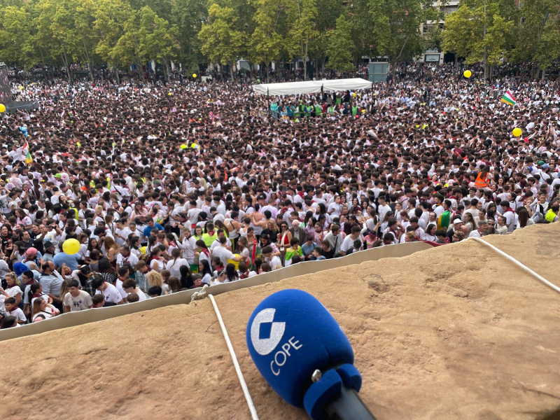 COPE Rioja desde el balón del Ayuntamiento de Logroño