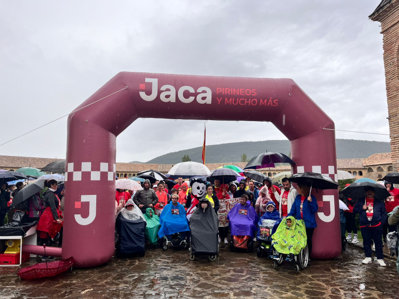 La lluvia fue intensa durante la carrera