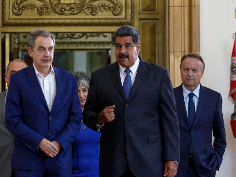 José Luis Rodríguez Zapatero con Nicolás Maduro