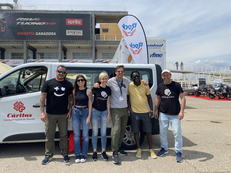 El equipo de Cáritas Gandia