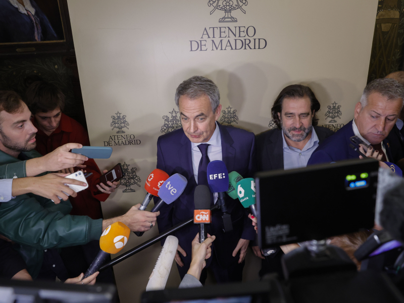 El expresidente del Gobierno, José Luis Rodríguez Zapatero