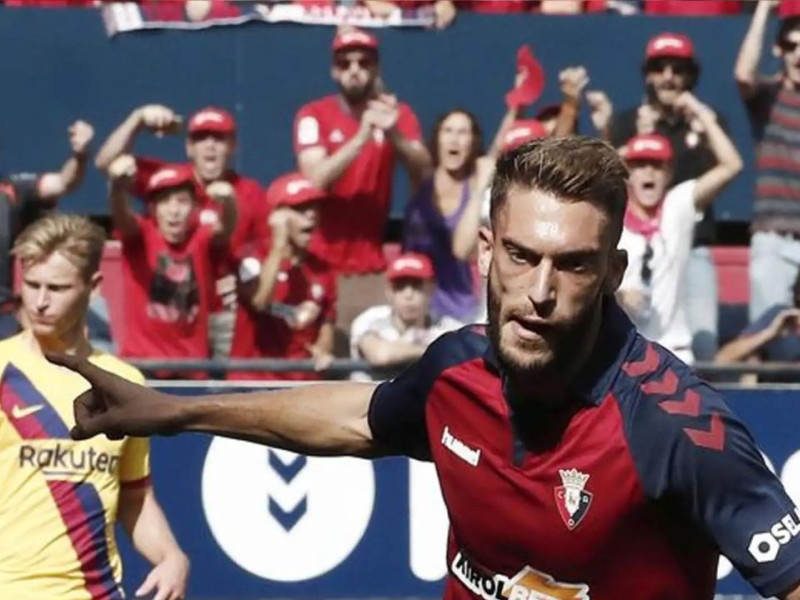 Roberto Torres celebra su gol ante Barça