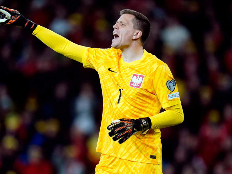 Wojciech Szczesny, durante un partido con la selección de Polonia