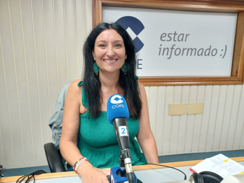 Sabela Naranjo en los estudios de COPE Ferrol