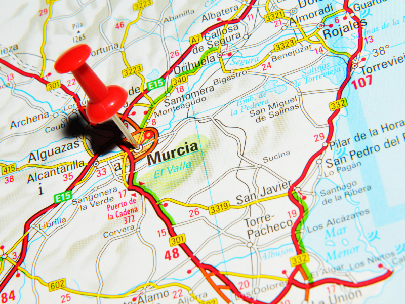 Mapa de Murcia