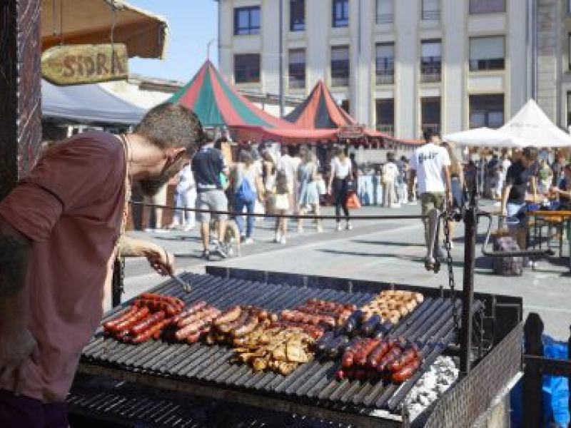 Puesto de comida en el Mercado Medieval