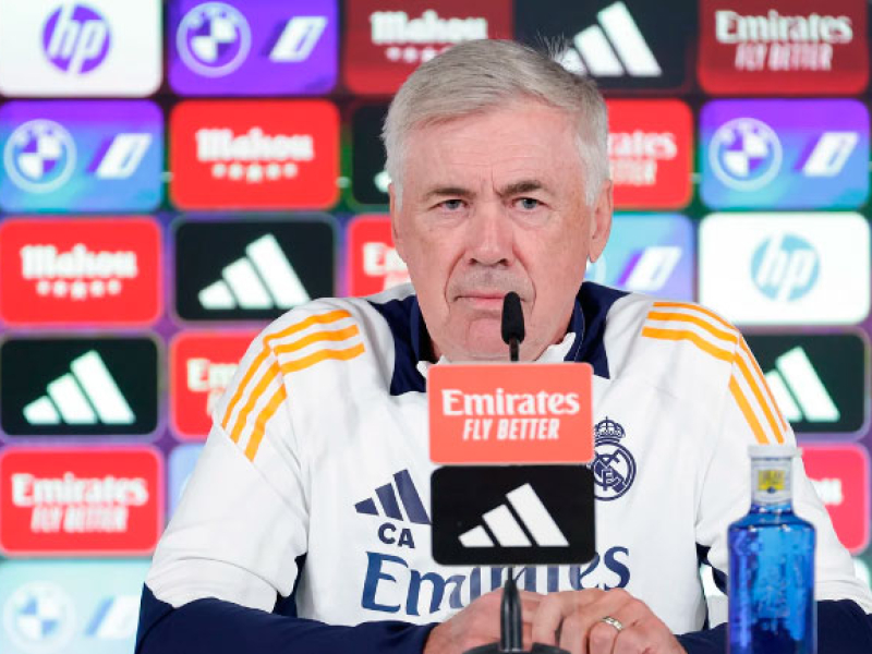 Carlo Ancelotti, en rueda de prensa