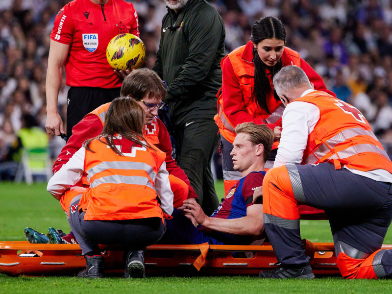 Frenkie de Jong ha sufrido varias lesiones de tobillo seguidas.