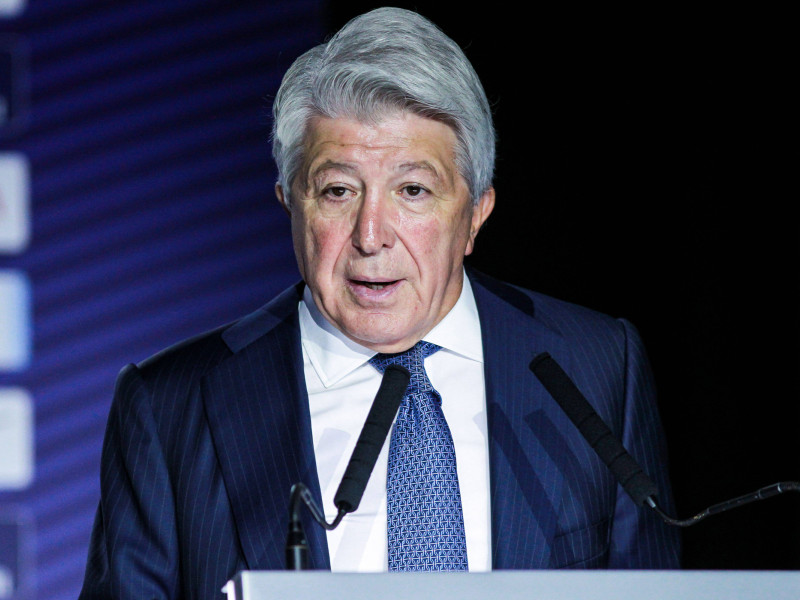 Enrique Cerezo, presidente del Atlético de Madrid.