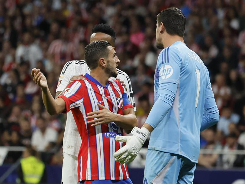 Koke habla con Courtois