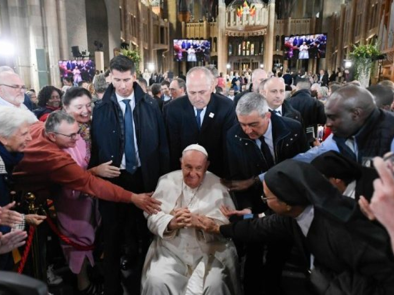 El Papa Francisco en un momento de su viaje a Bélgica y Luxemburgo