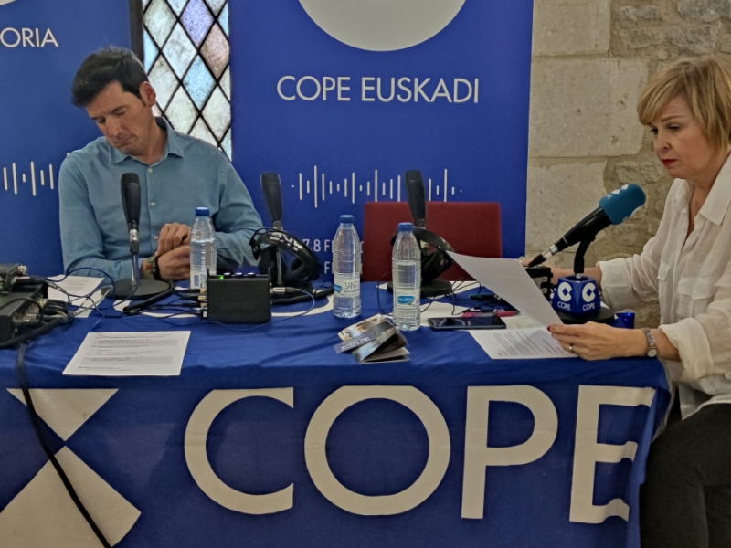 Aitor Armiño durante la entrevista