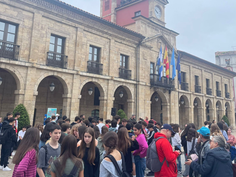 Jovenes participantes del Avilés Acción 72 Horas