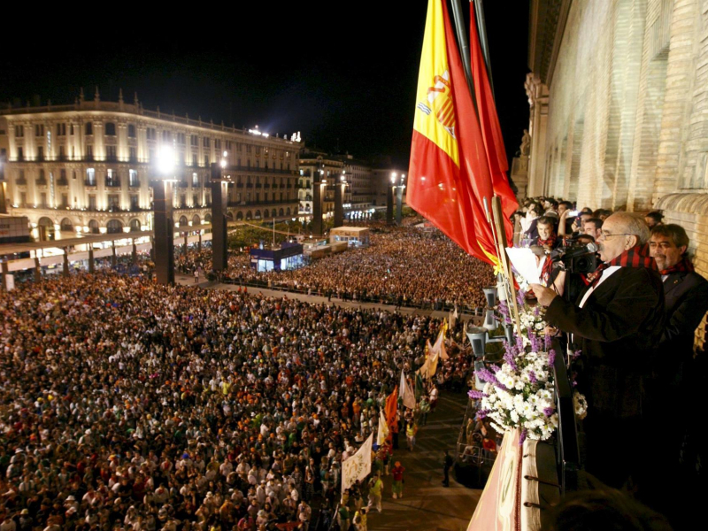 Labordeta, pregonero de Fiestas en 2009