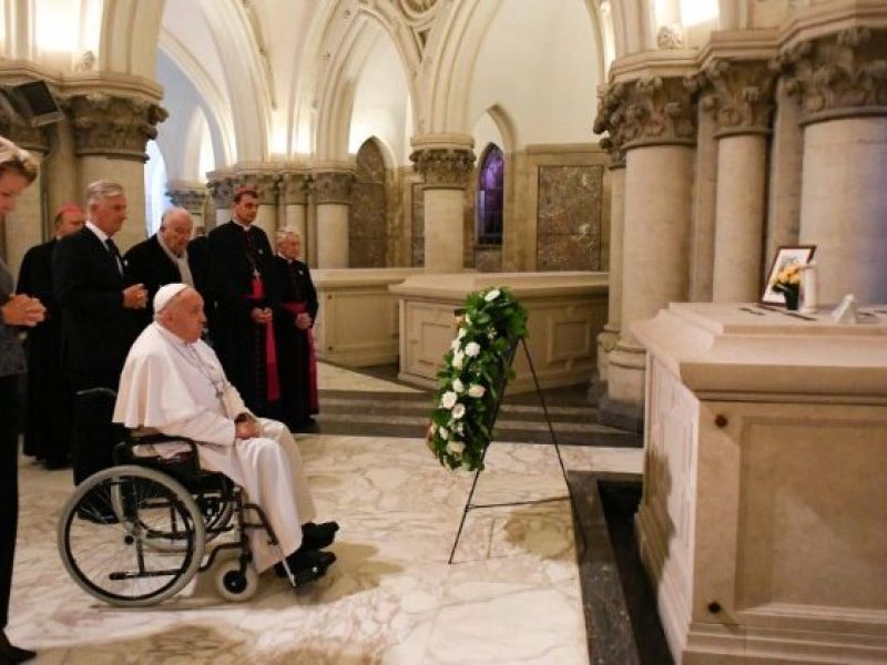 El Papa Francisco en su visita a Bélgica