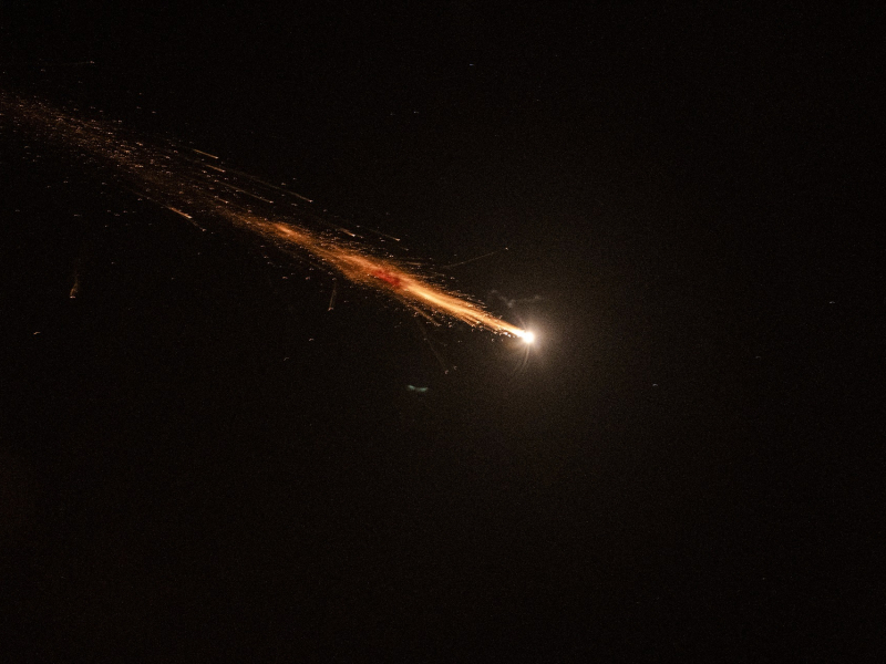 Se ven misiles lanzados desde Irán en el cielo de Tel Aviv