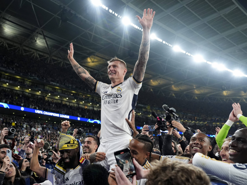 Toni Kroos se despidió del Real Madrid en la final de la Champions.