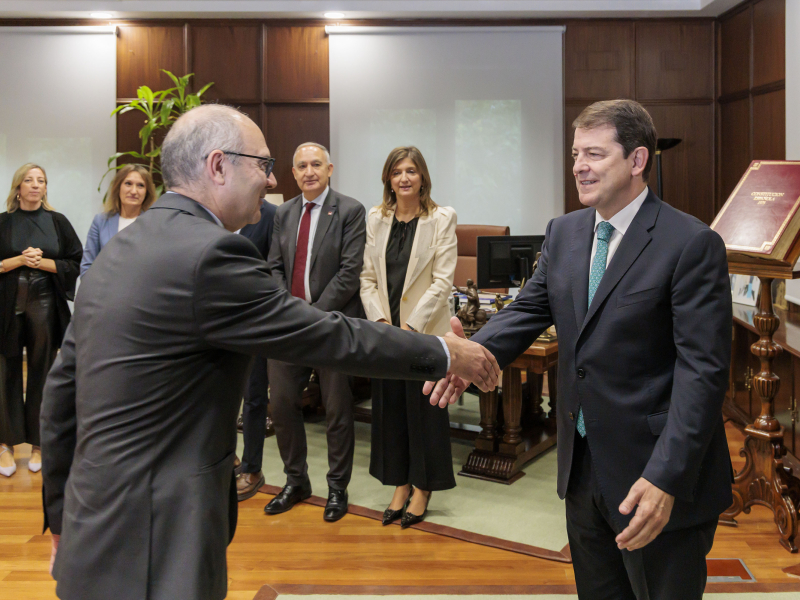 Reunión con los rectores universitarios de Castilla y León.