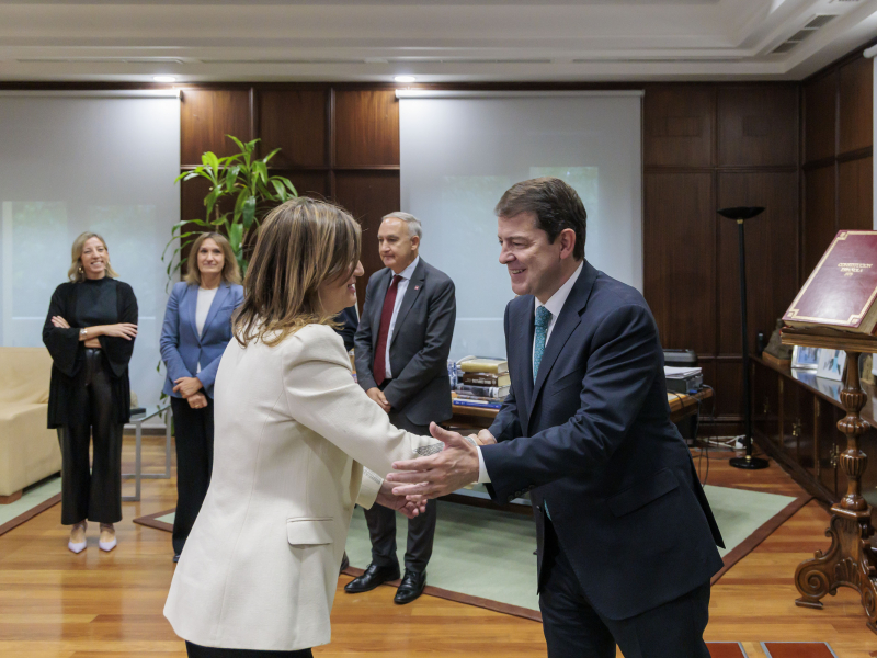 Reunión con los rectores universitarios de Castilla y León.