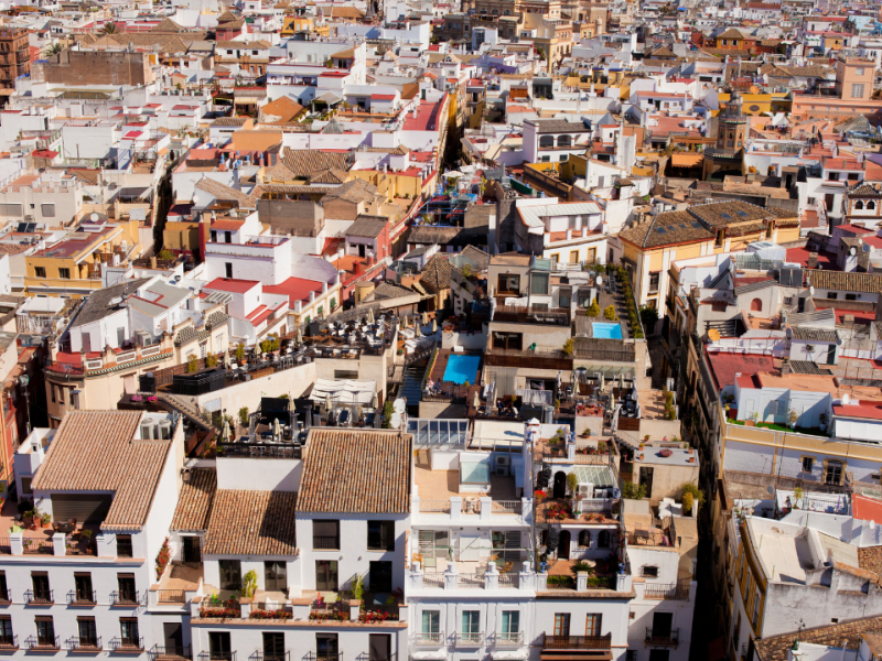 Fotografía del centro de Sevilla