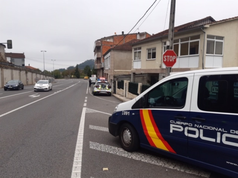 Agentes de la Policía Nacional en una intervención en la provincia de Ourense