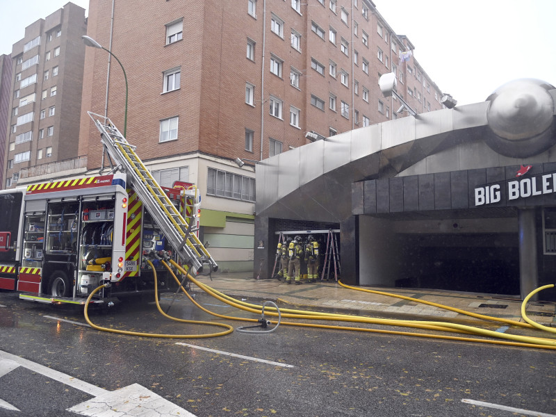 Incendio en una bolera de la calle Soria de la capital burgalesa