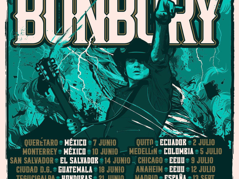 Cartel de la nueva gira de Bunbury