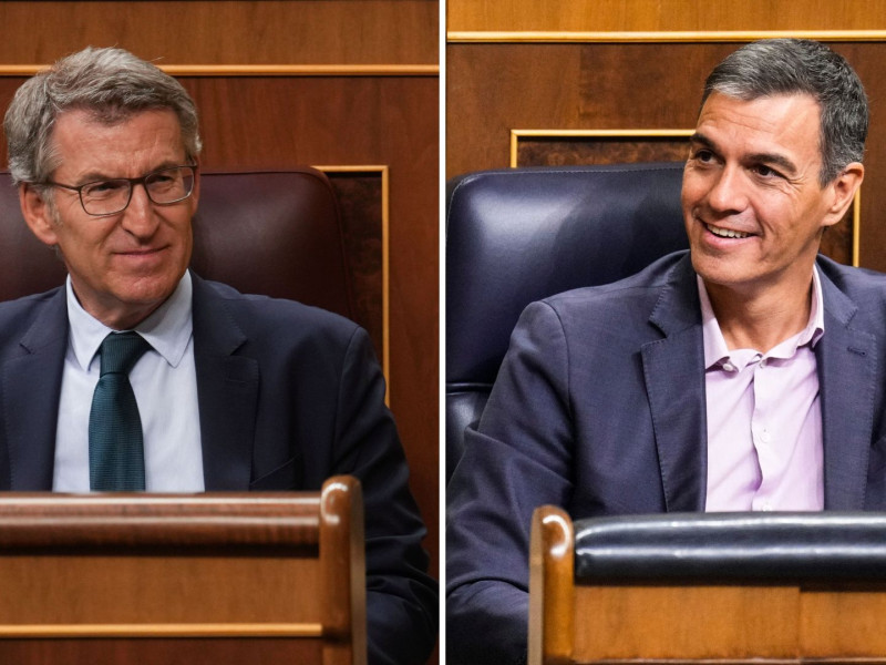 Pedro Sánchez y Alberto Núñez Feijóo