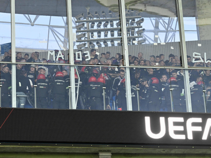 Los ultras del Anderlecht causaron graves disturbios en Anoeta